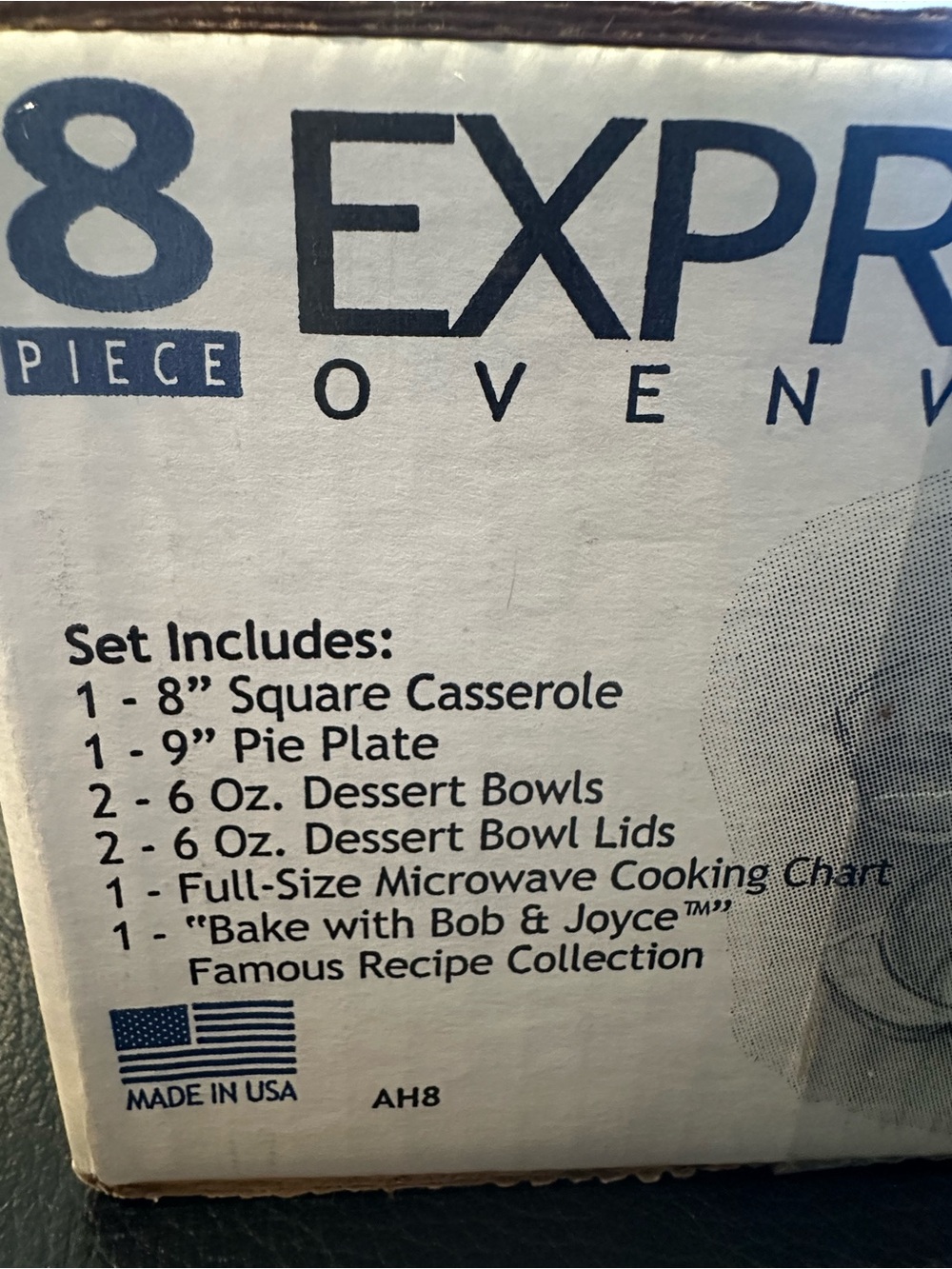 Anchor Hocking Expressions ovenware set 8 piece NEW in box